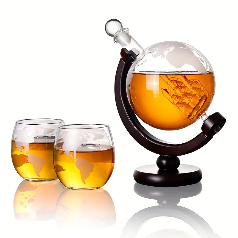 Decanter Globe Set - Набор для виски: графин-глобус 850 мл
