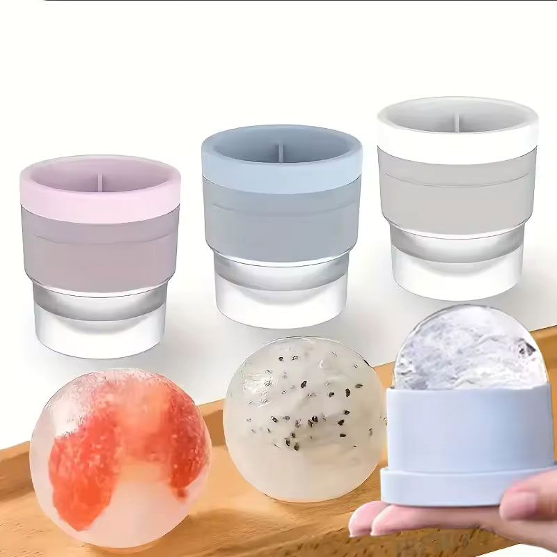 Ice Mold Sphere - 1/2 шт. силиконовая круглая форма для