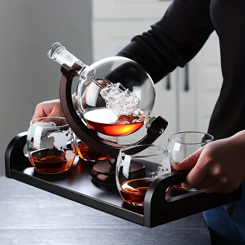 Decanter Globe Set - Графин для виски в форме глобуса,
