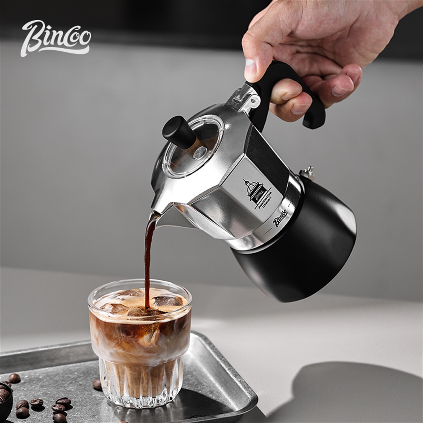 Home Barista - Мока-горшок BINCOO с двойным клапаном, кофеварка