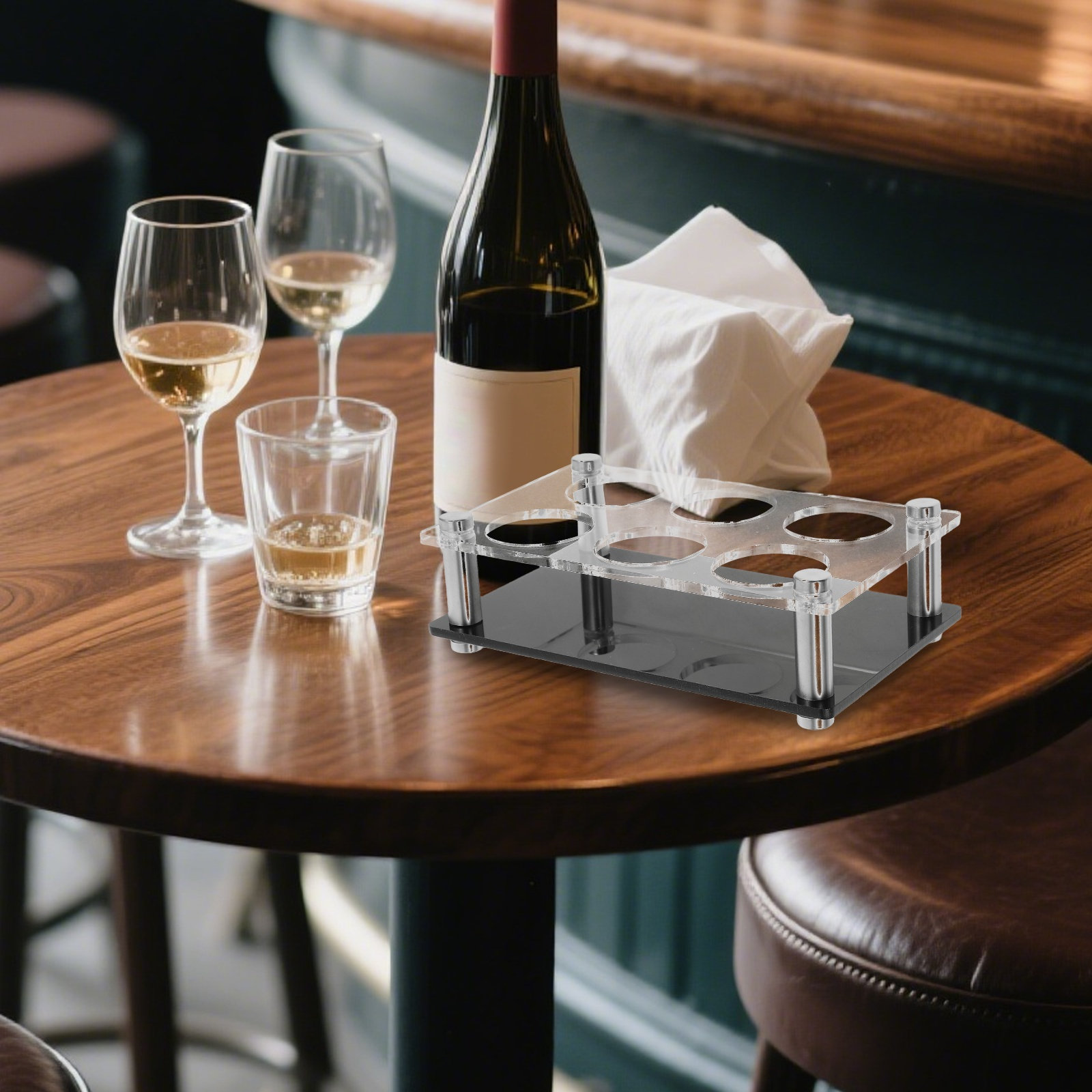 Home Bar Stand - Подставка для рюмок на 6 отверстий,