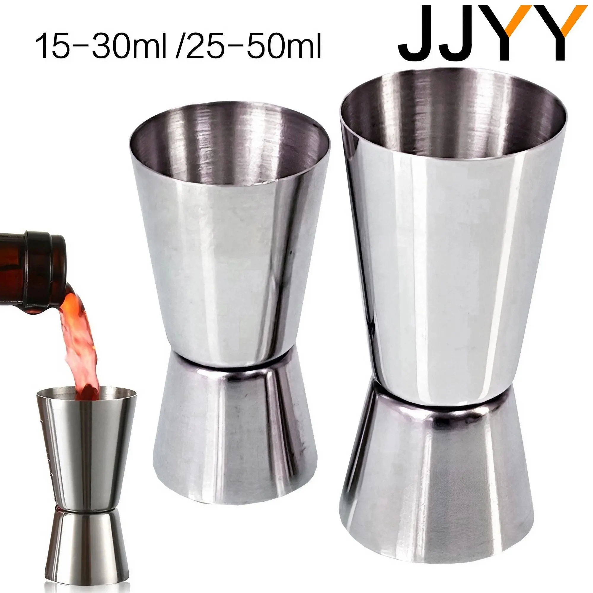 Jigger Double Sided - JJYY Нержавеющая сталь 15-30 мл 25-50