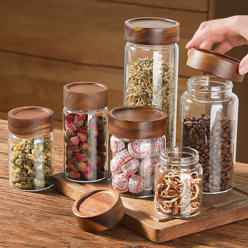 Highball Glass Set - Высокое боросиликатное стекло с крышками. Резервуар