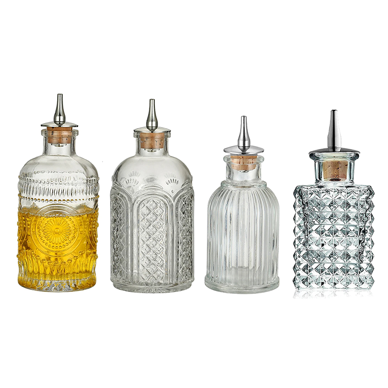 Bitters Bottle Set - Винтажная бутылка для коктейлей с приборной