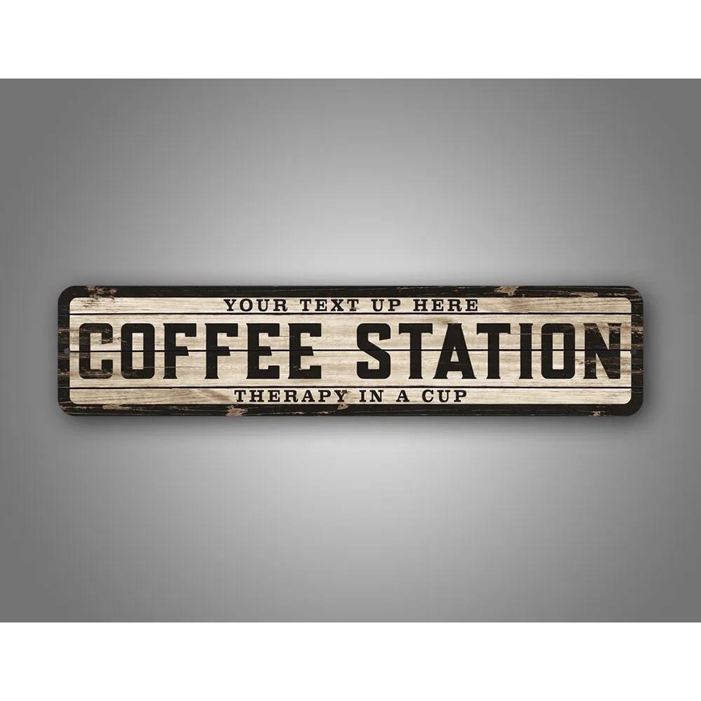 Home Bar Cafe - Деревянная табличка с текстом и логотипом