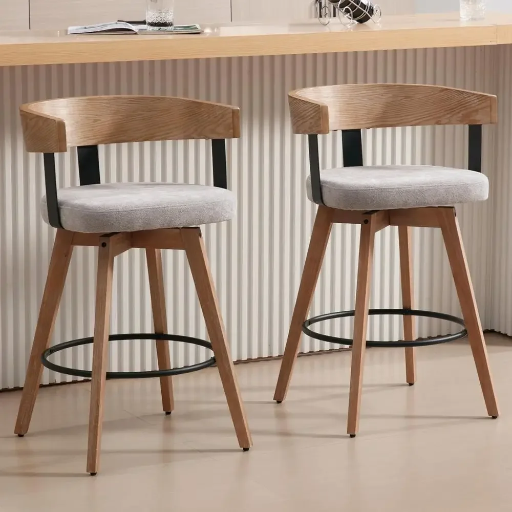 Home Bar And Counter - Комплект из 2 серых барных стульев