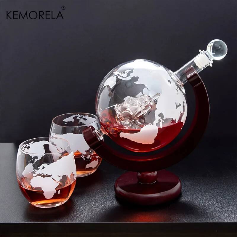 Decanter Globe Set - Набор для виски 900 мл: графин-глобус
