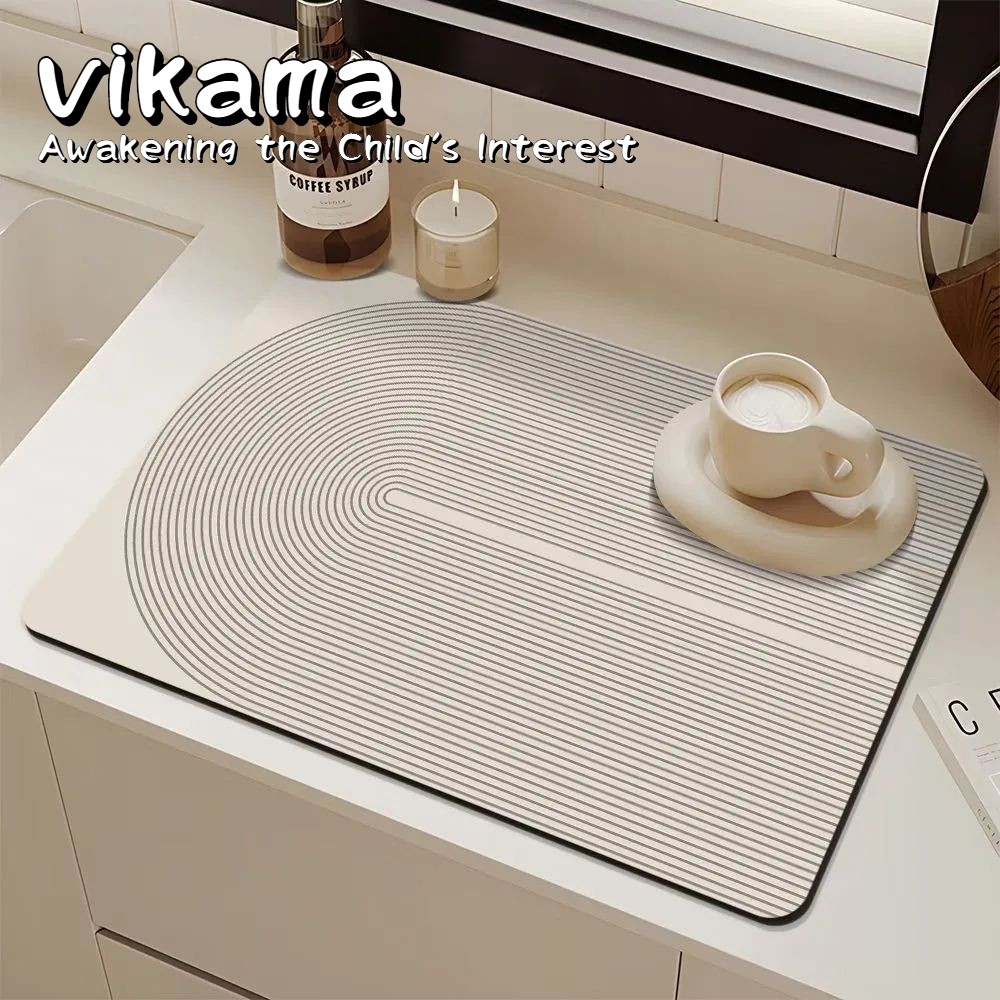 Home Bar Sink - Быстросохнущий впитывающий коврик VIKAMA с диатомовой