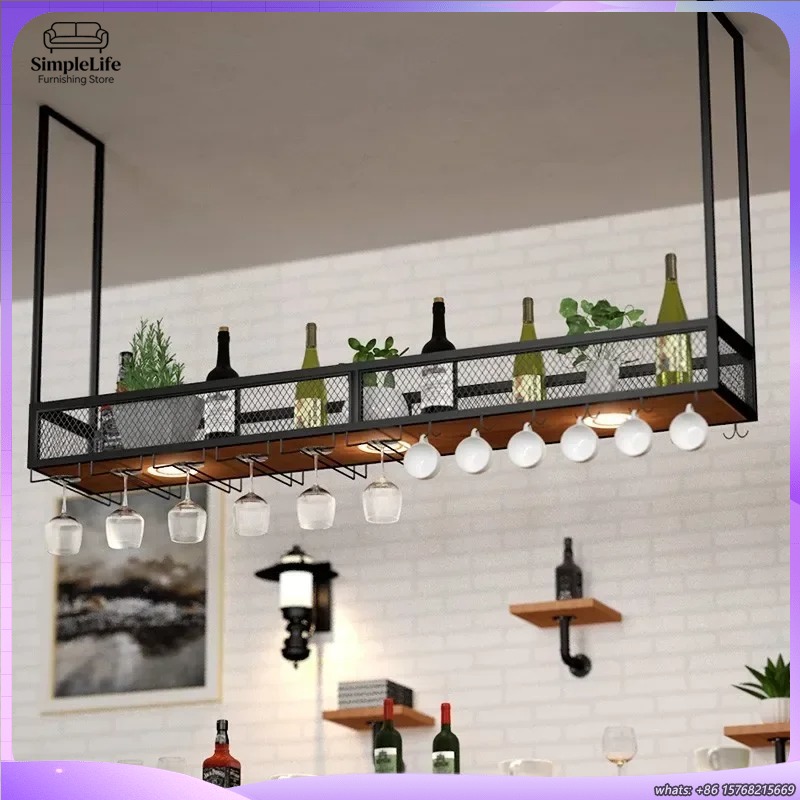 Home Bar Shelf - Открытая винная полка-бар с полками, охлаждаемая