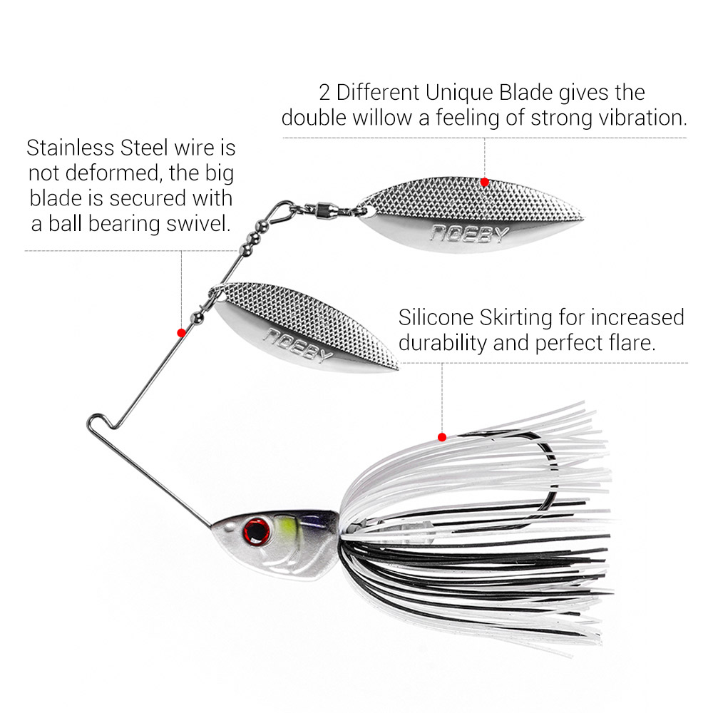 Noeby Spinnerbait 10,5 г 14 г  – обзор и цена Jigger Double Sided
