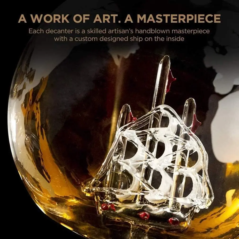 Креативный стеклянный графин N – обзор и цена Decanter Globe Set