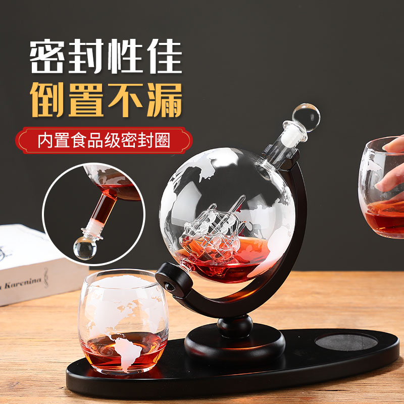 Глобус, бутылка для сверкающег – обзор и цена Decanter Globe Set
