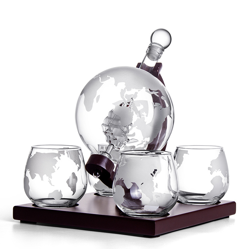 Круглый графин, креативный сте – обзор и цена Decanter Globe Set