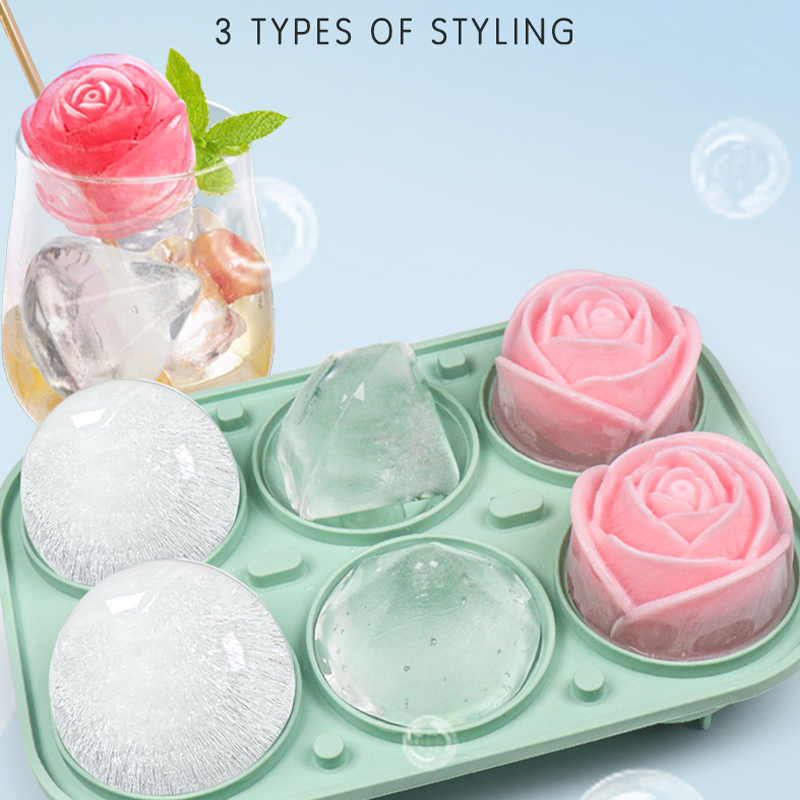 3D розовые бриллианты, круглые – обзор и цена Ice Mold Sphere