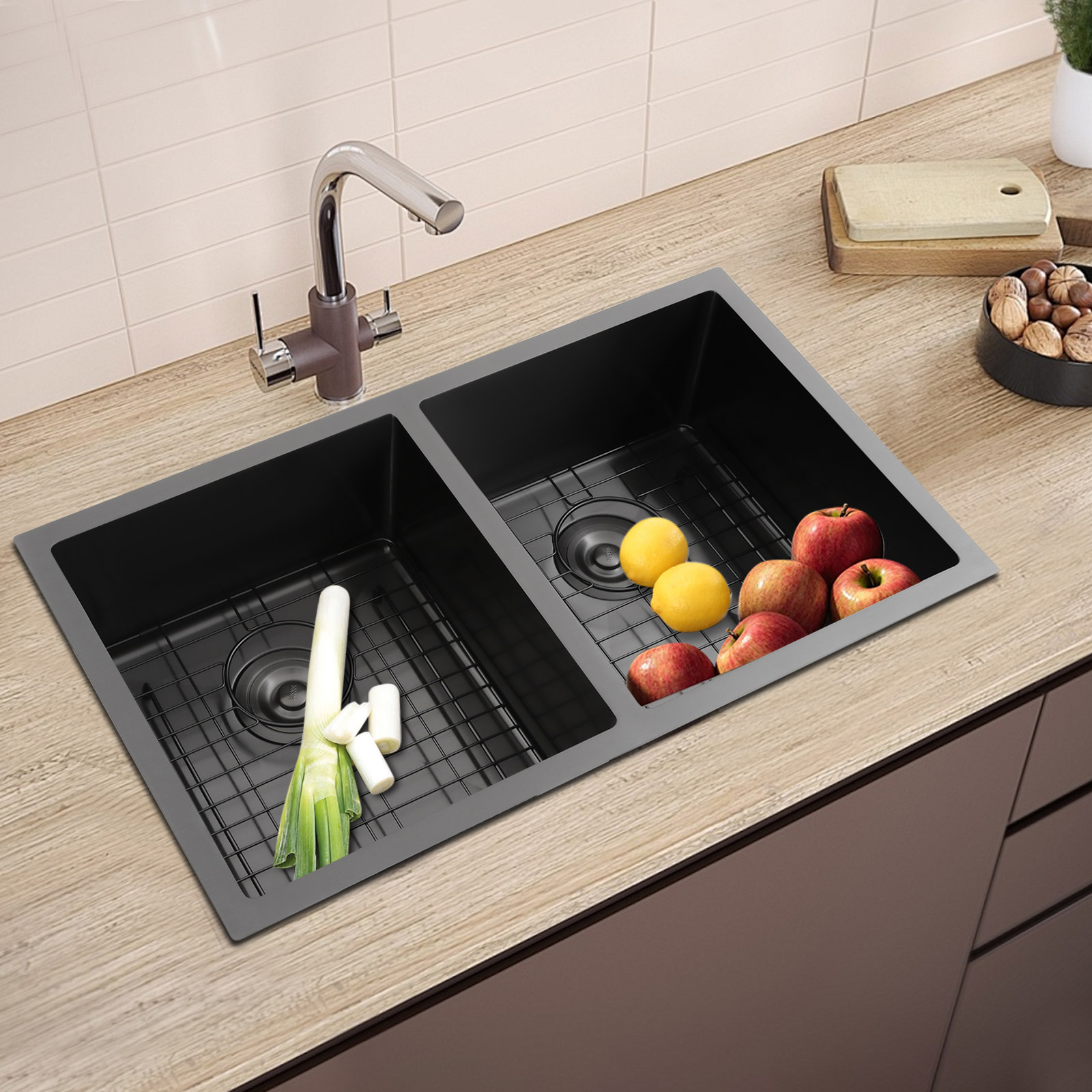 Двойная кухонная мойка с бесшу – обзор и цена Home Bar Sink
