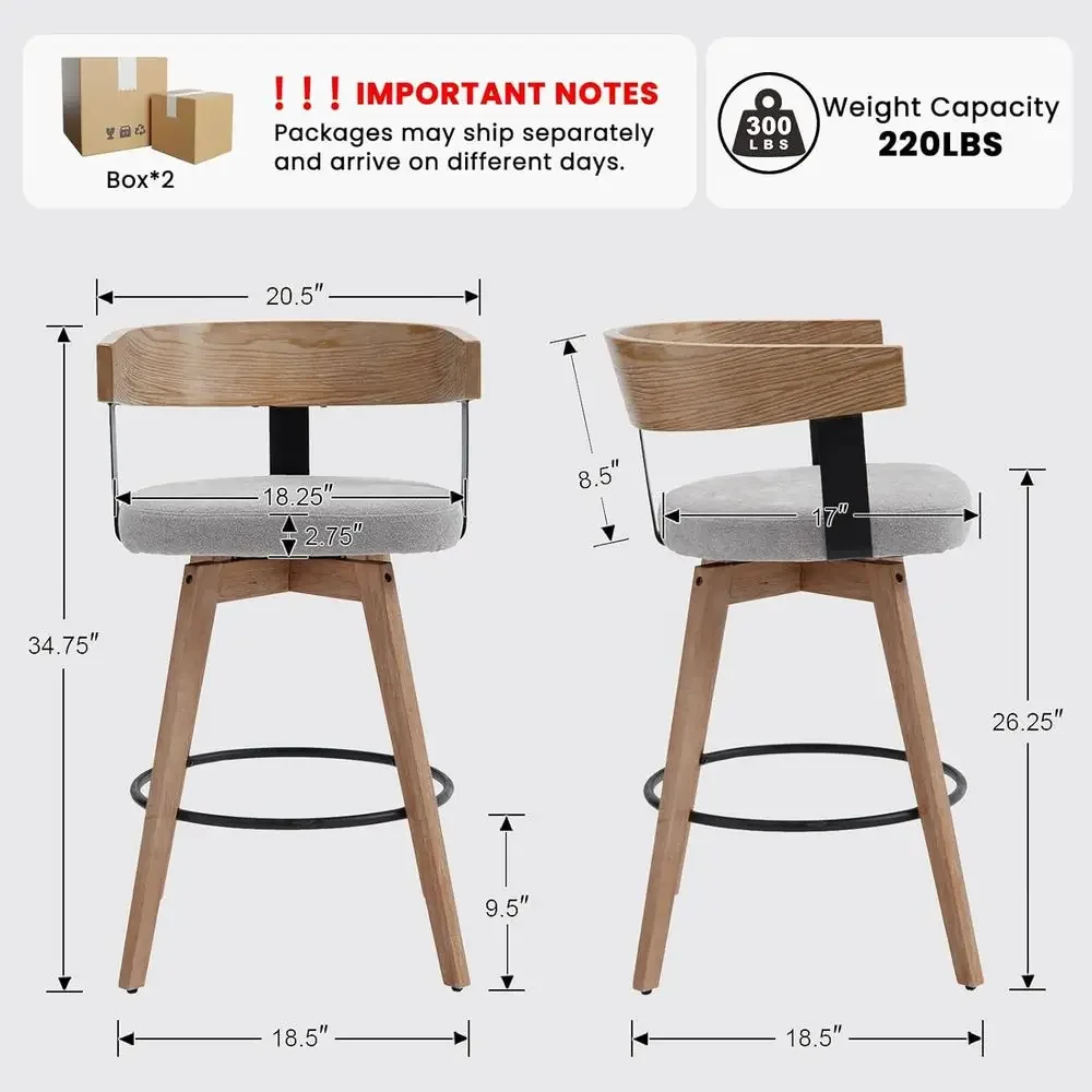 Комплект из 2 серых барных сту – обзор и цена Home Bar And Counter