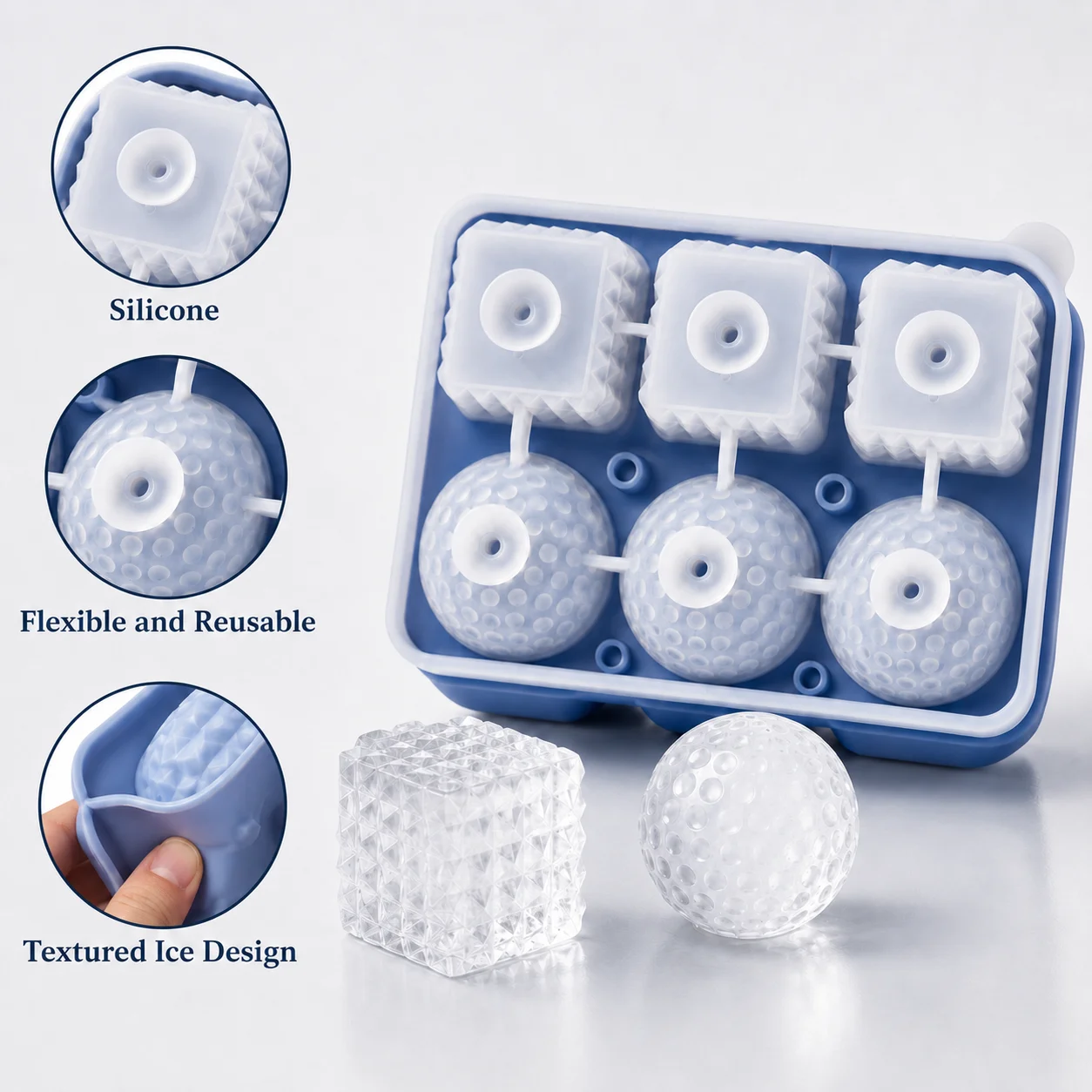 Силиконовая форма для льда: ша – обзор и цена Ice Mold Sphere