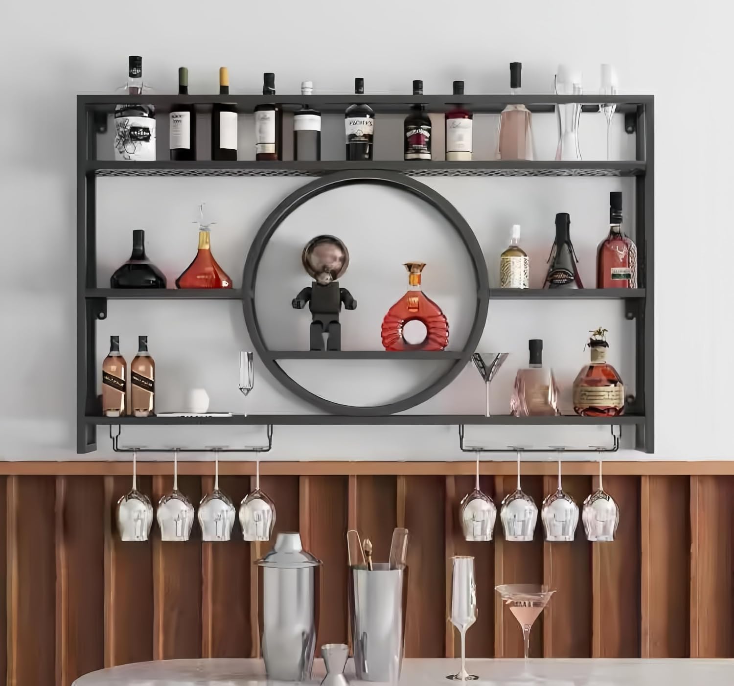 Настенная металлическая полка  – обзор и цена Home Bar Shelf