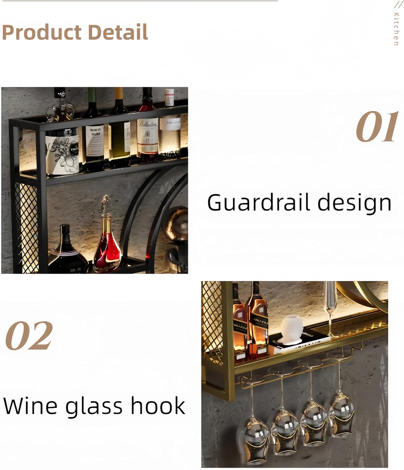Настенная металлическая полка  – обзор и цена Home Bar Shelf