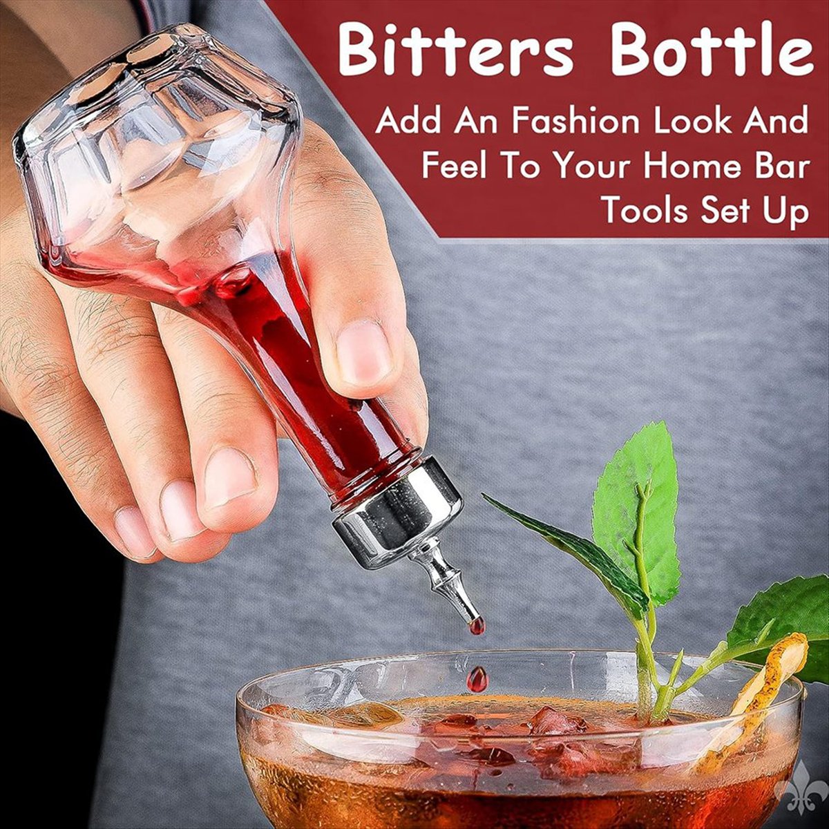 Набор из 6 стеклянных бутылок  – обзор и цена Bitters Bottle Set